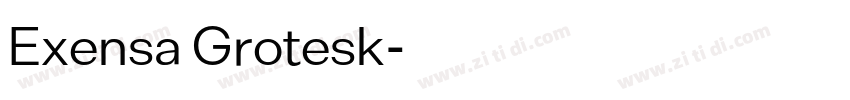 Exensa Grotesk字体转换